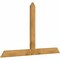 Ekena Millwork Portland Rough Sawn Timber Gable Bracket, Western Red Cedar, 84"W x 53"H x 2"D x 6"F, 15/12 Pitch GBW084X53X0206POR00RWR - alternate 2
